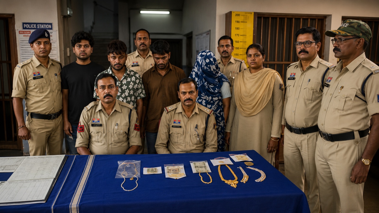बलौदा में लाखों की चोरी का खुलासा: महिला समेत 4 आरोपी गिरफ्तार, 3 नाबालिग भी पकड़े गए